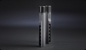 Black Hardcoat Anodize of an Aluminum Extension Receiver Black Hardcoat Anodize of an Aluminum Extension Receiver